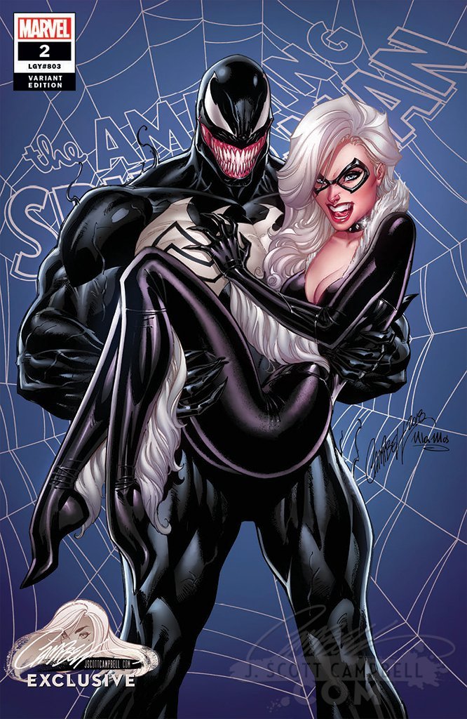 Original Art: ASM #2 cover C 'Venom and Black Cat'