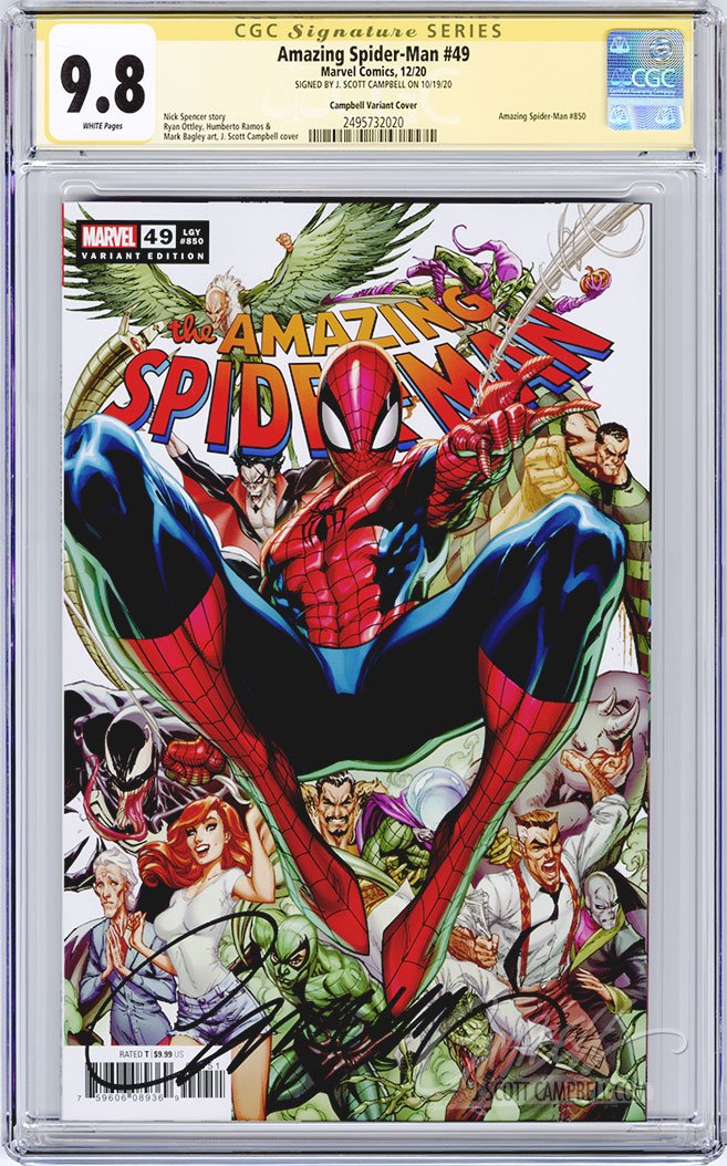 CGC 9.8 SS Amazing Spider-Man #49 / #850 JSC