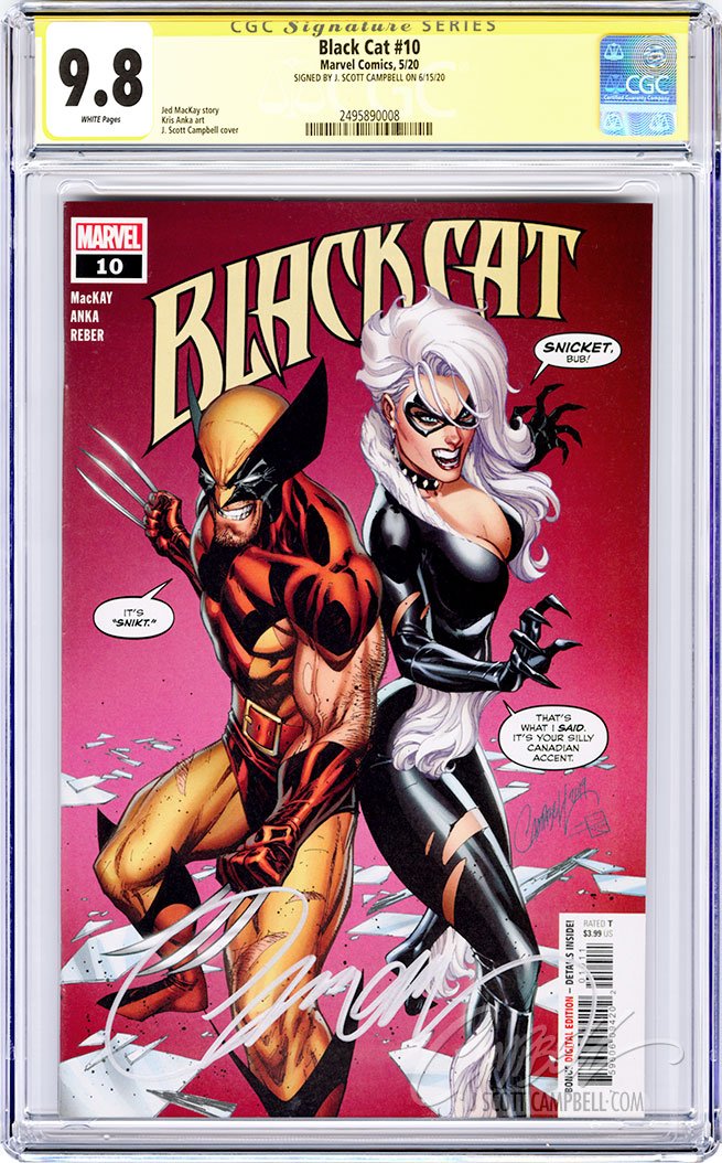 CGC 9.8 SS Black Cat #10 'retail' JSC