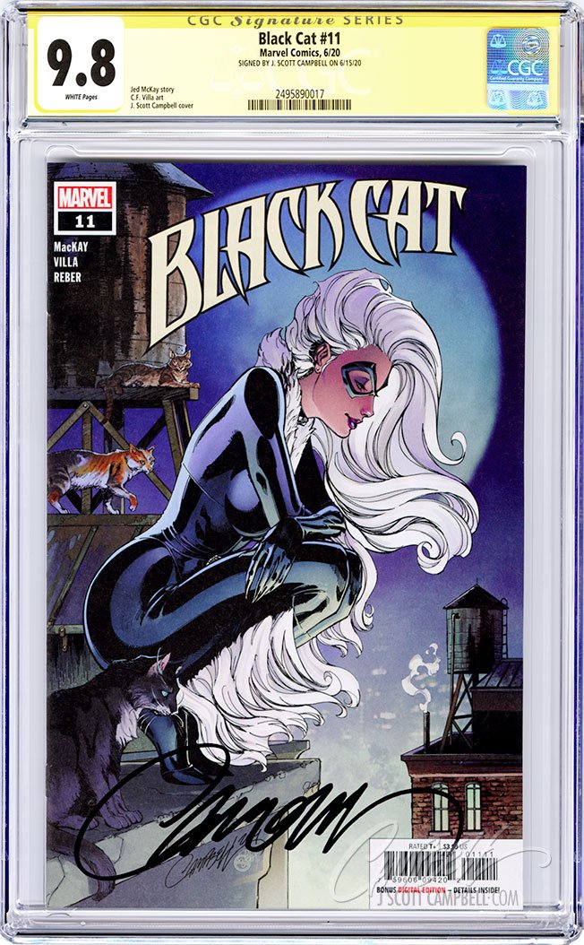 CGC 9.8 SS Black Cat #11 'retail' JSC