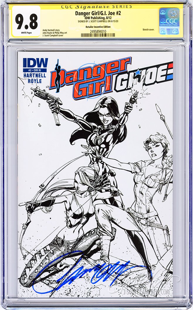 CGC 9.8 SS Danger Girl/G.I. Joe #2 RIA JSC INCENTIVE