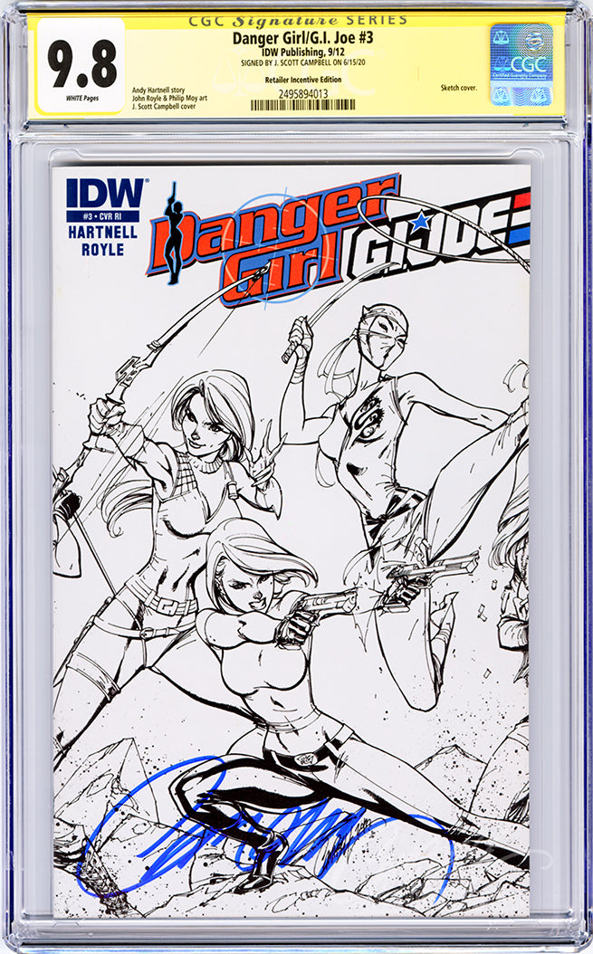 CGC 9.8 SS Danger Girl/G.I. Joe #3 RIA JSC INCENTIVE