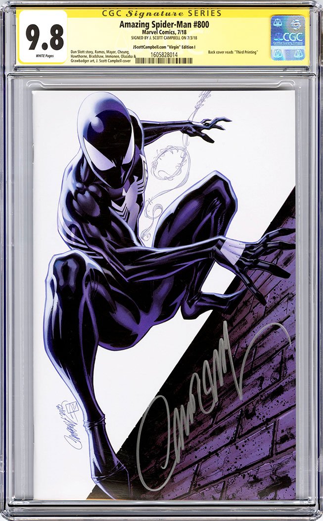 CGC 9.8 SS Amazing-Spider Man #800 'virgin' JSC cover I