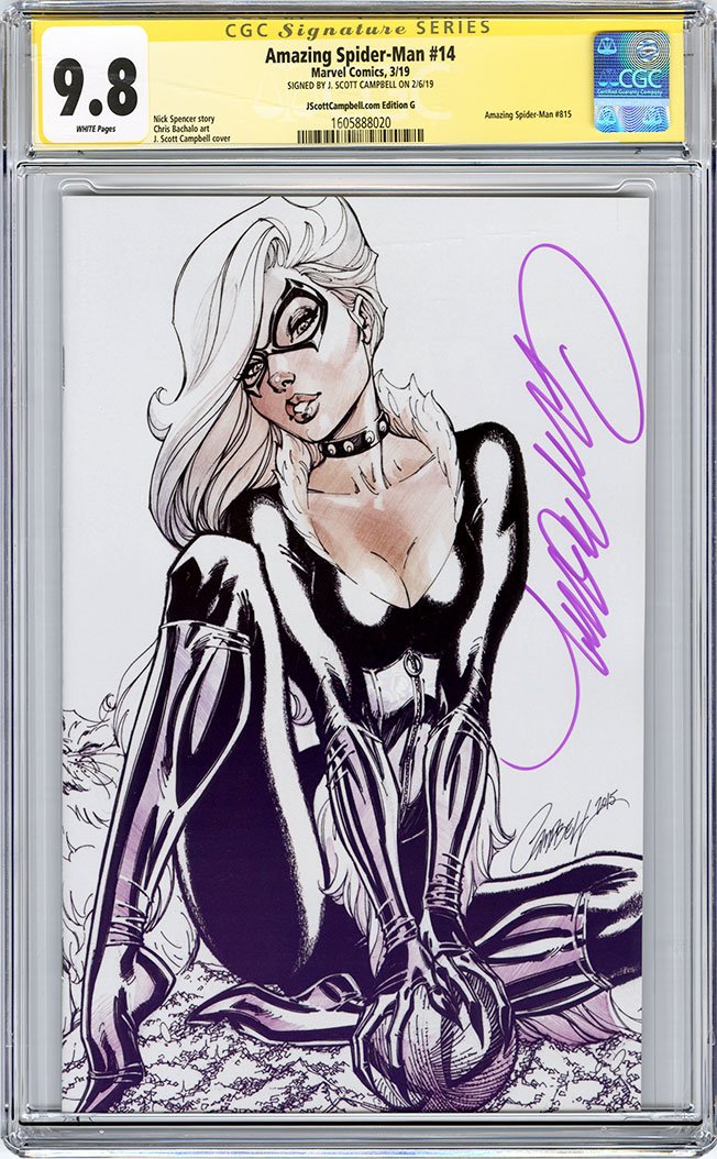 CGC 9.8 SS Amazing Spider-Man #14 cover G J. Scott Campbell