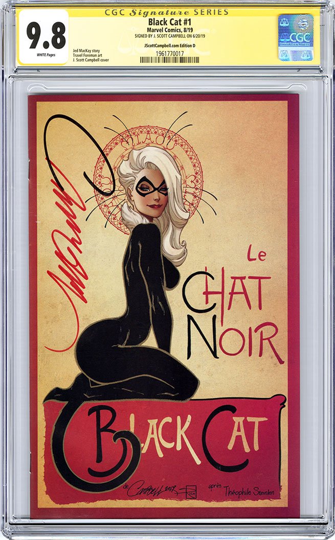 CGC 9.8 SS Black Cat #1 JSC cover D