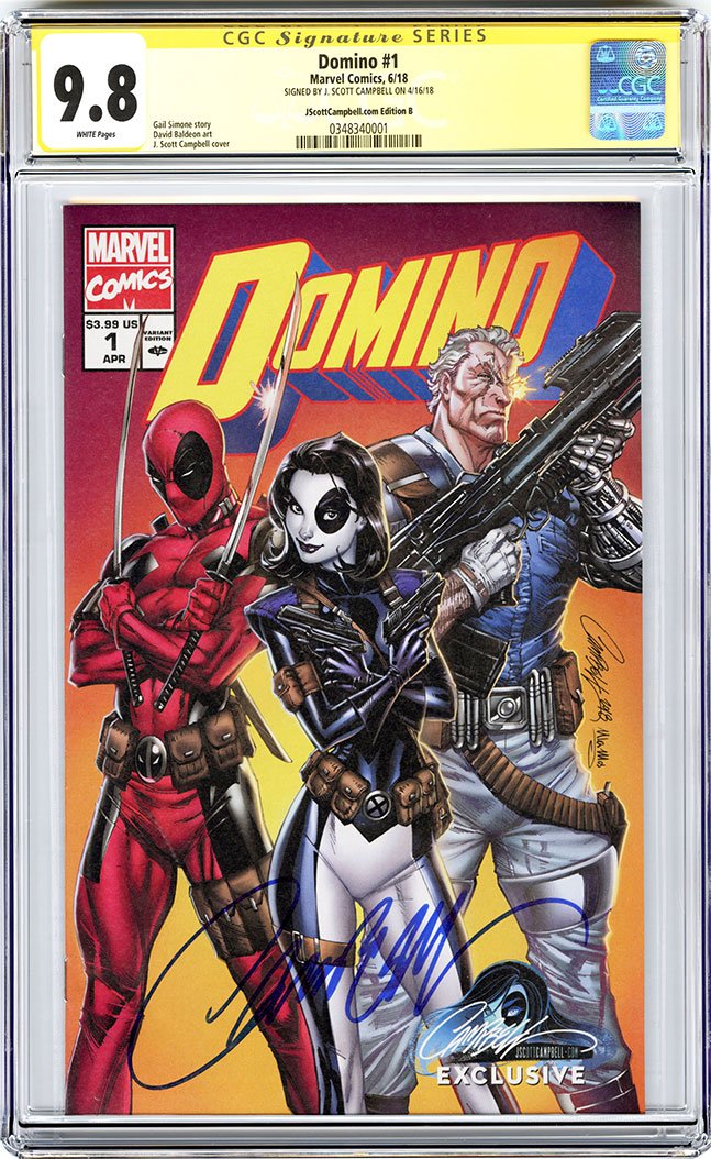 CGC 9.8 SS Domino #1 JSC cover B