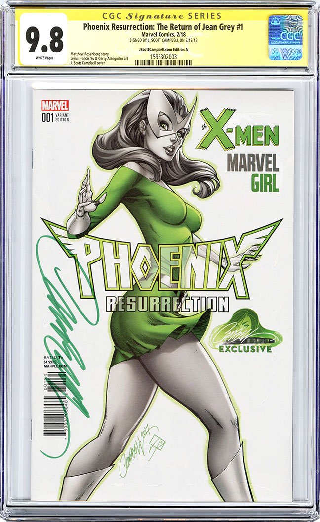 CGC 9.8 SS Phoenix Resurrection: The Return of Jean Grey #1 JSC cover A
