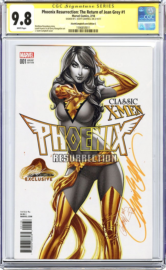 CGC 9.8 SS Phoenix Resurrection: The Return of Jean Grey #1 JSC cover C