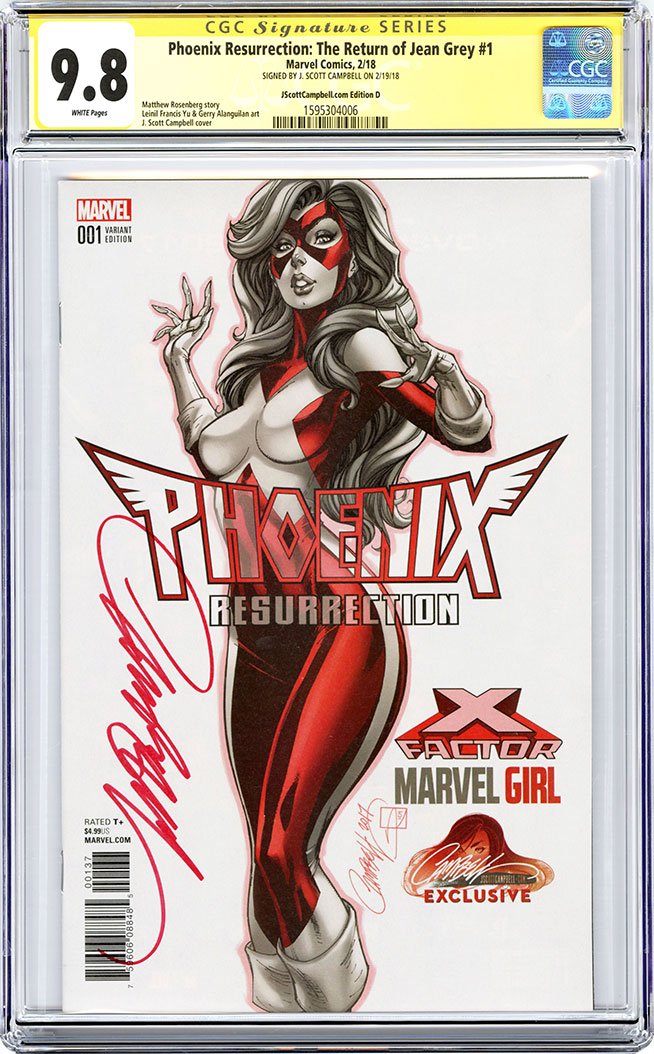 CGC 9.8 SS Phoenix Resurrection: The Return of Jean Grey #1 JSC cover D