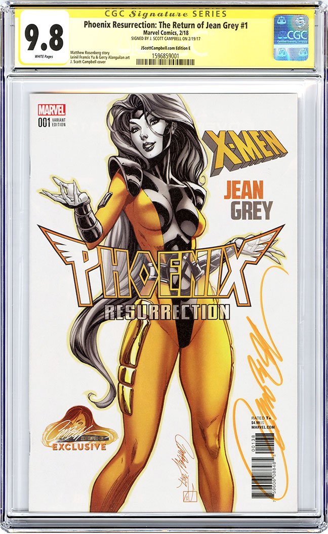 CGC 9.8 SS Phoenix Resurrection: The Return of Jean Grey #1 JSC cover E