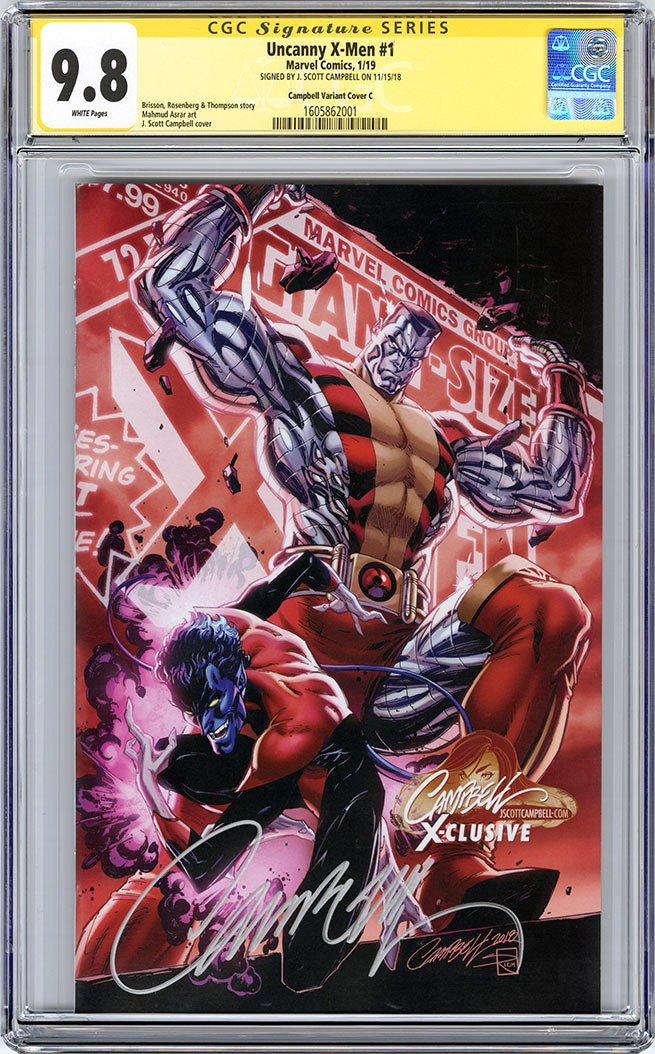 CGC 9.8 SS Uncanny X-Men #1 cover C J. Scott Campbell