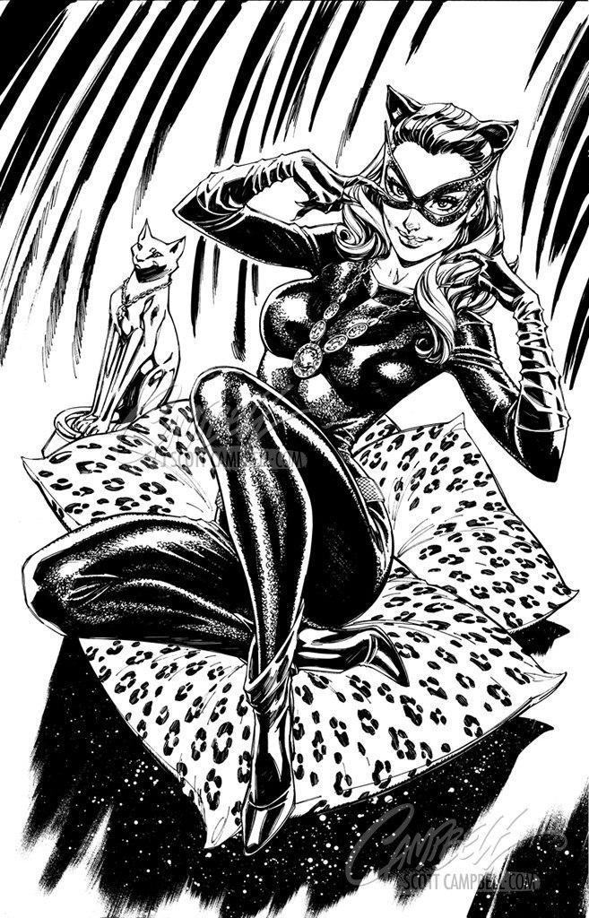 SOLD - Original Art: Catwoman 80th Anniversary 1960s retail variant