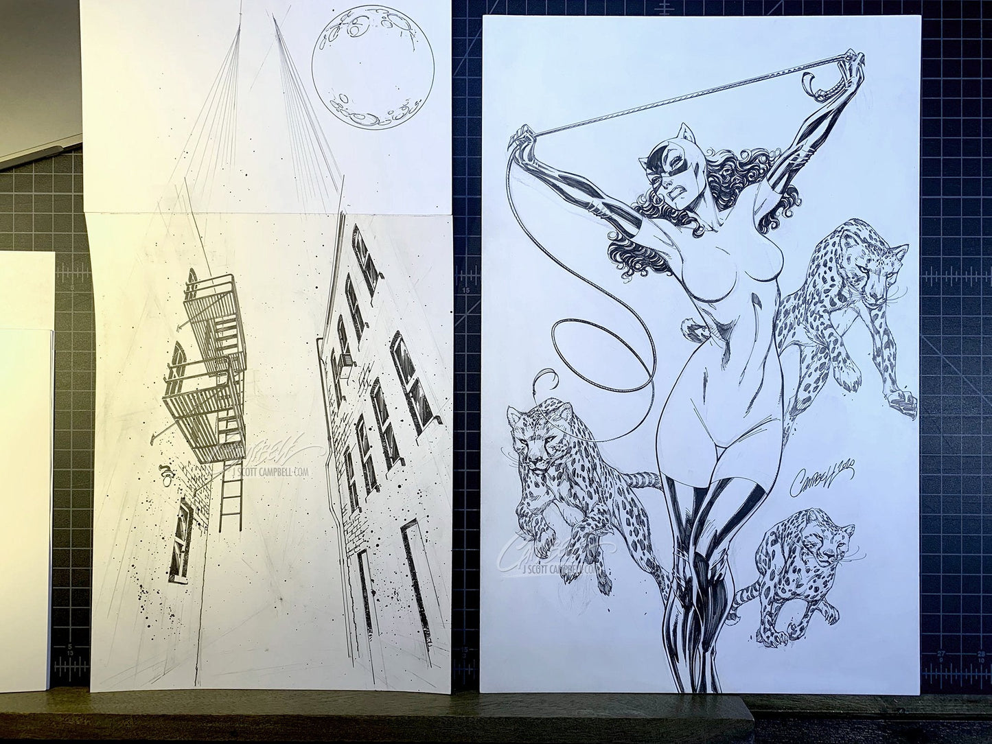 SOLD - Original Art: Catwoman 80th Anniversary JSC EXCLUSIVE variant D