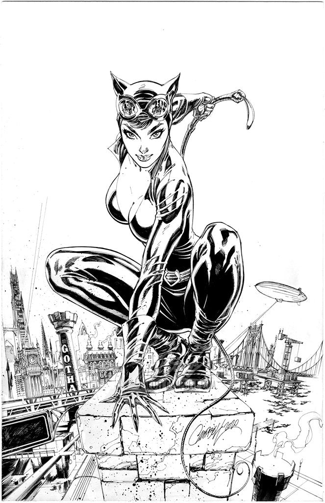 SOLD - Original Art: Catwoman 80th Anniversary JSC EXCLUSIVE variant E