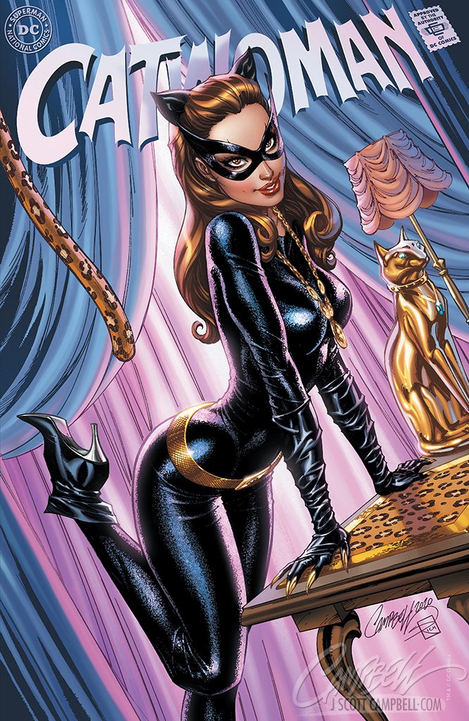 SOLD - Original Art: Catwoman 80th Anniversary JSC EXCLUSIVE variant C