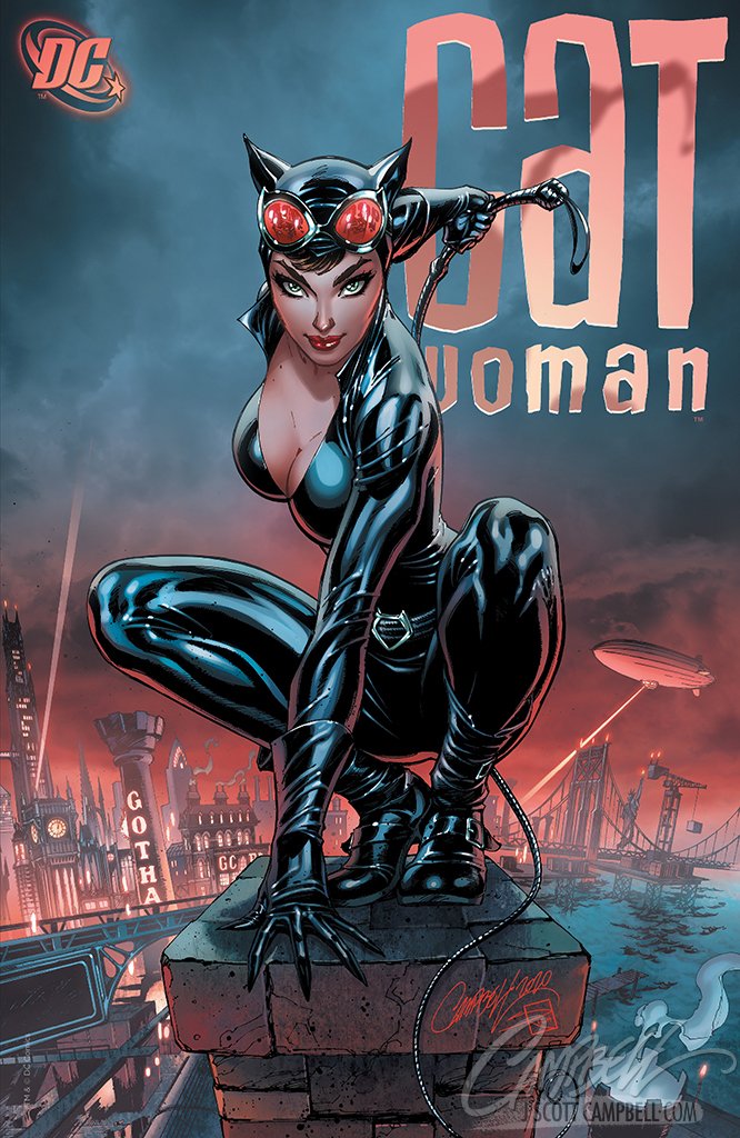 SOLD - Original Art: Catwoman 80th Anniversary JSC EXCLUSIVE variant E