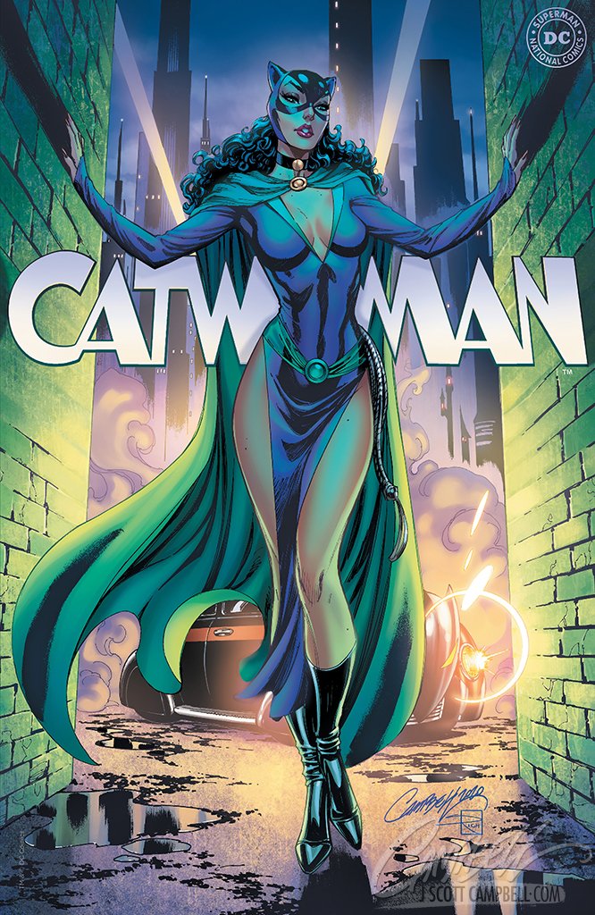 SOLD - Original Art: Catwoman 80th Anniversary JSC EXCLUSIVE variant G