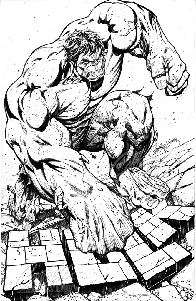 SOLD - Original Art: Hulk #7