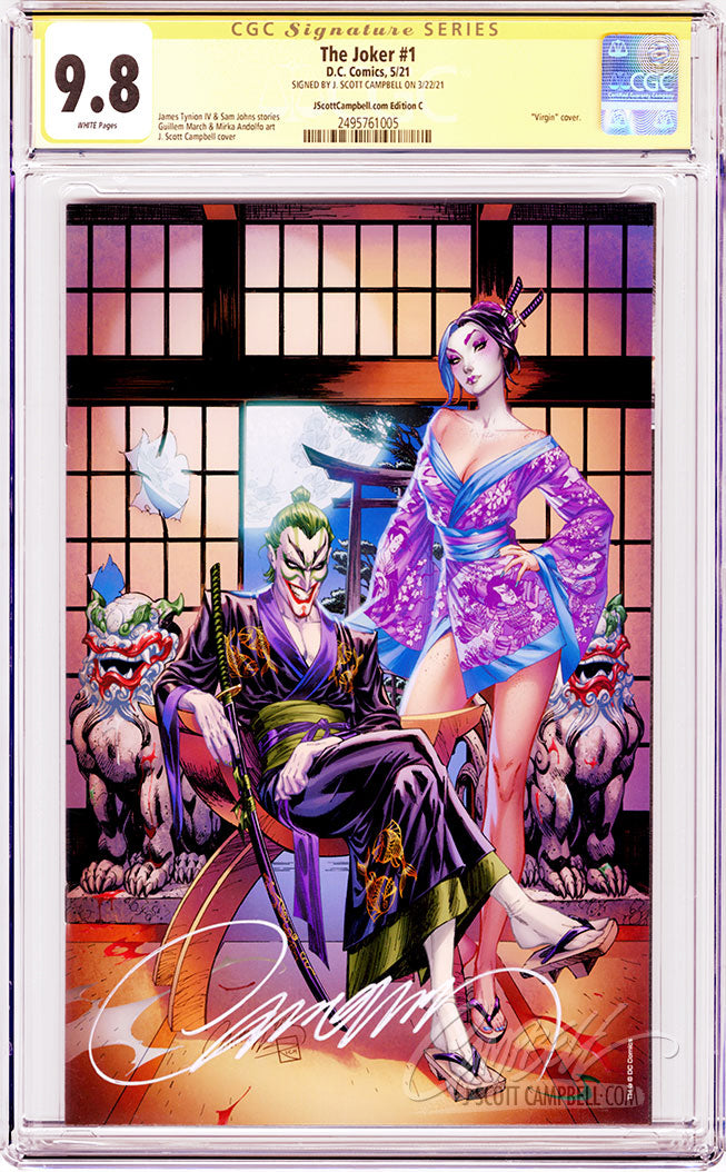 CGC 9.8 SS The Joker #1 JSC EXCLUSIVE cover C