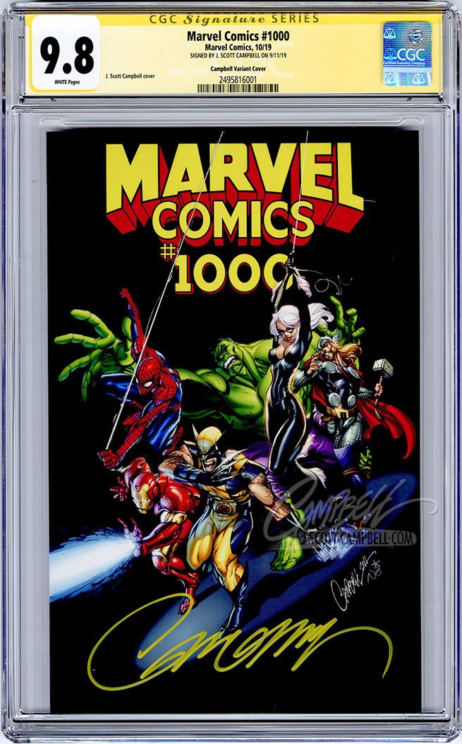CGC 9.8 SS Marvel Comics #1000 'trade dress' JSC