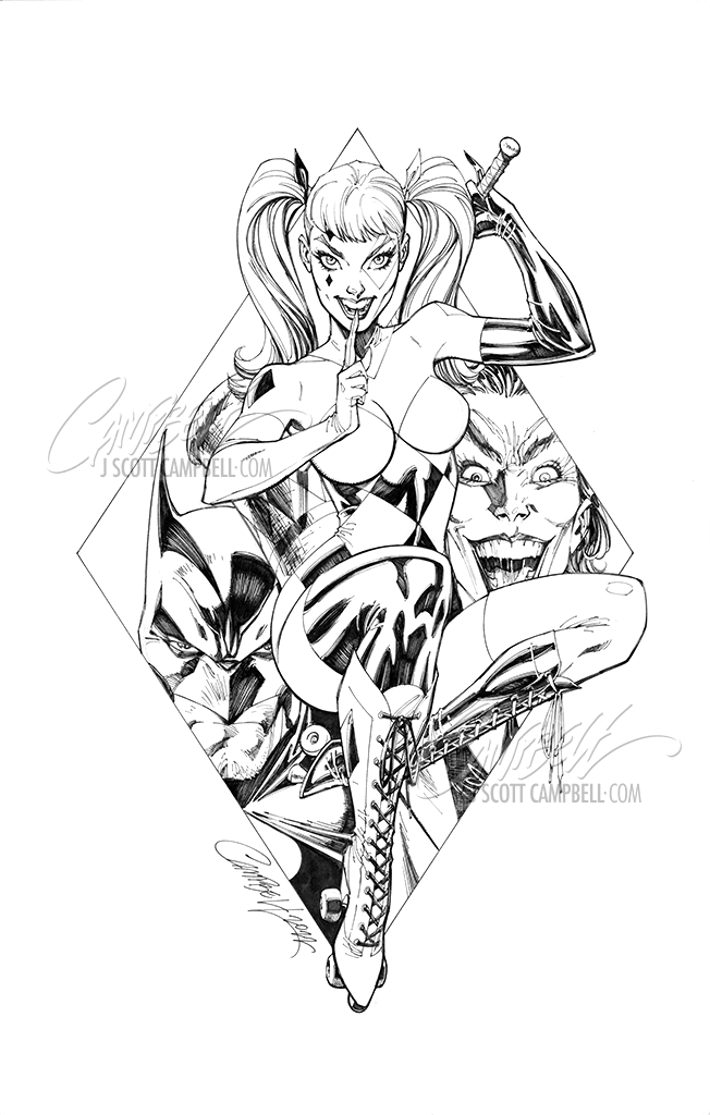 SOLD - Original Art: Harley Quinn 30th Anniversary