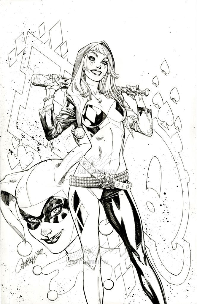 SOLD - Original Art: Harley Quinn's VOTY #1 JSC EXCLUSIVE cover A