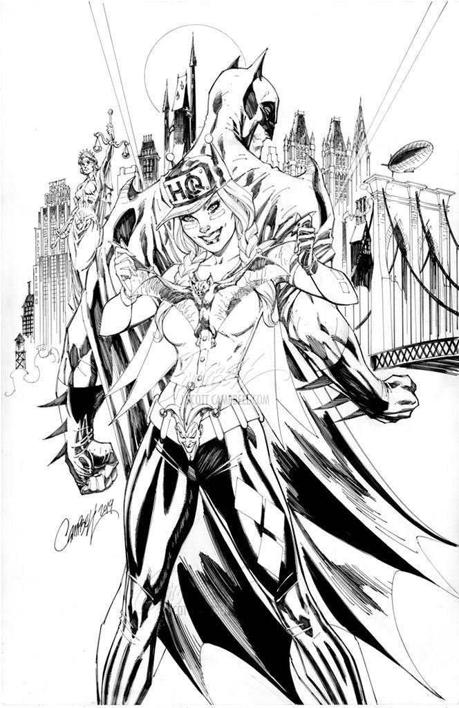 SOLD - Original Art: Harley Quinn's VOTY #1 JSC EXCLUSIVE cover C