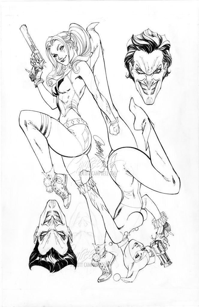 SOLD - Original Art: Harley Quinn's VOTY #1 JSC EXCLUSIVE cover D