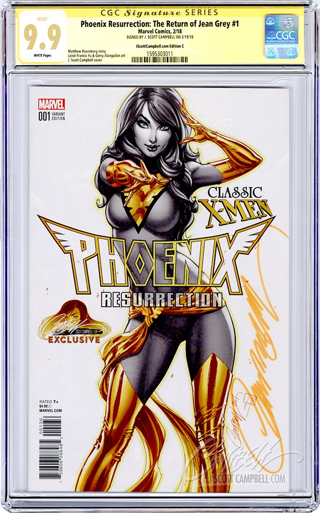 CGC **9.9** SS Phoenix Resurrection: The Return of Jean Grey #1 JSC cover C
