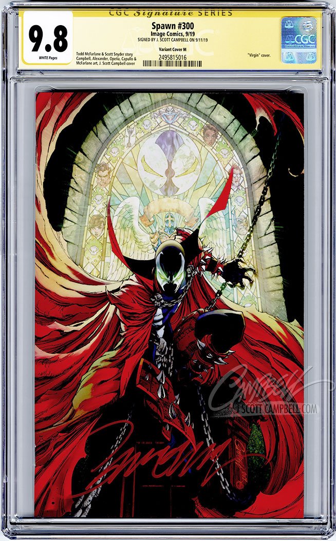 CGC 9.8 SS Spawn #300 cover M 'virgin' JSC