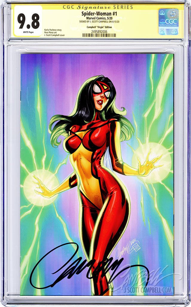 CGC 9.8 SS Spider-Woman #1 JSC Virgin EXCLUSIVE