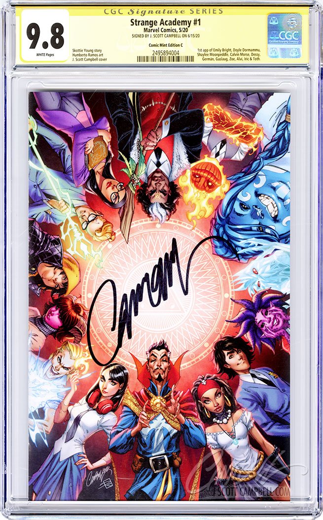 CGC 9.8 SS Strange Academy #1 'virgin' JSC