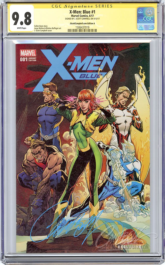 CGC 9.8 SS X-Men Blue #1 JSC cover A
