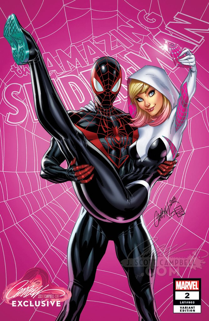 Original Art: ASM #2 cover E 'Spider-Gwen and Spider-Man'