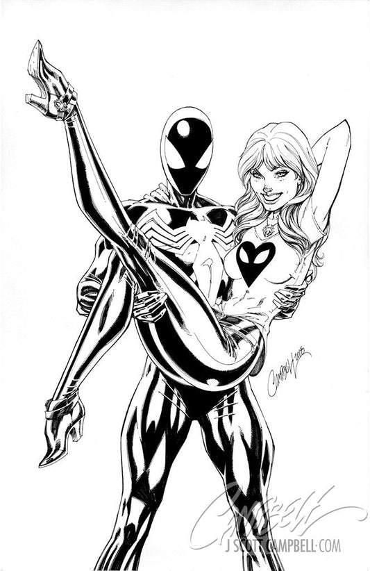 Original Art: ASM #2 cover B 'MJ and Spider-Man'