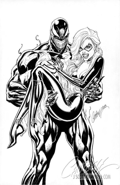 Original Art: ASM #2 cover C 'Venom and Black Cat'