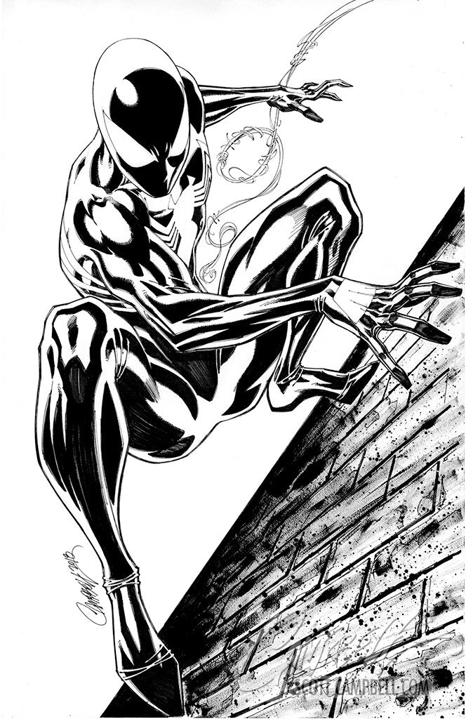 Original Art: ASM #800 JSC EXCLUSIVE Cover I 'Spider-Man Black Suit'