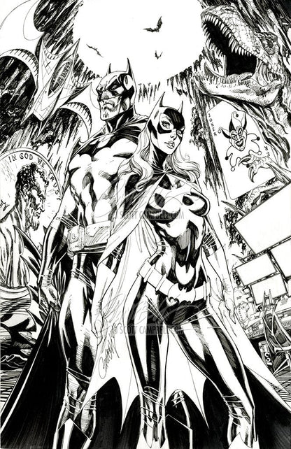 SOLD - Original Art: Detective Comics #1027 Batman / Batgirl