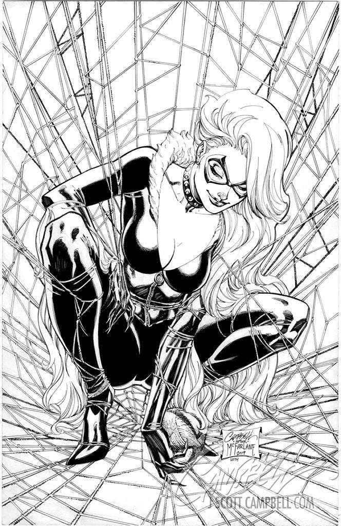 Original Art: Black Cat #1 "McFarlane" JSC EXCLUSIVE cover A