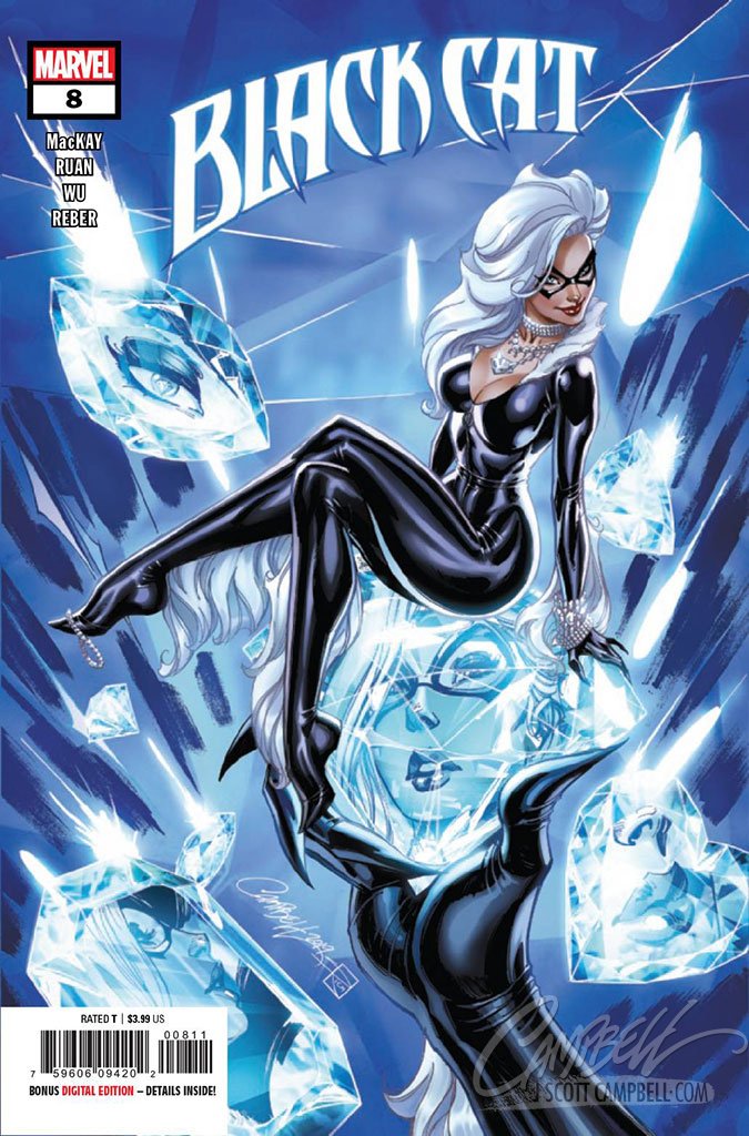 Original Art: Black Cat #8 Retail Cover