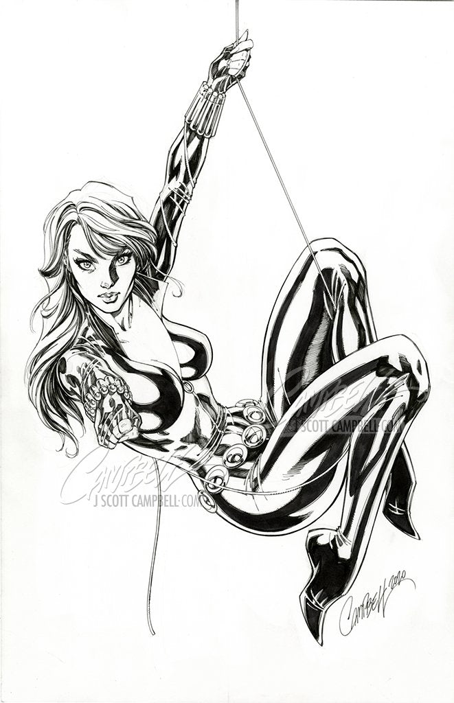 Original Art: Black Widow #3 NYCC 2020 EXCLUSIVE 'glow-in-the-dark'