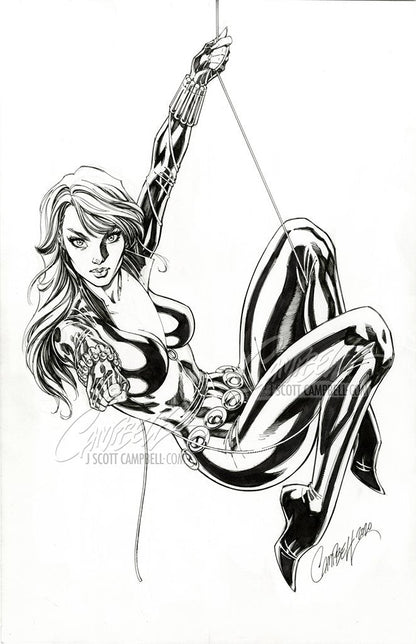 Original Art: Black Widow #3 NYCC 2020 EXCLUSIVE 'glow-in-the-dark'