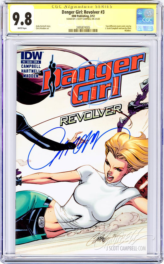 CGC 9.8 SS Danger Girl: Revolver #3 A 'retail'