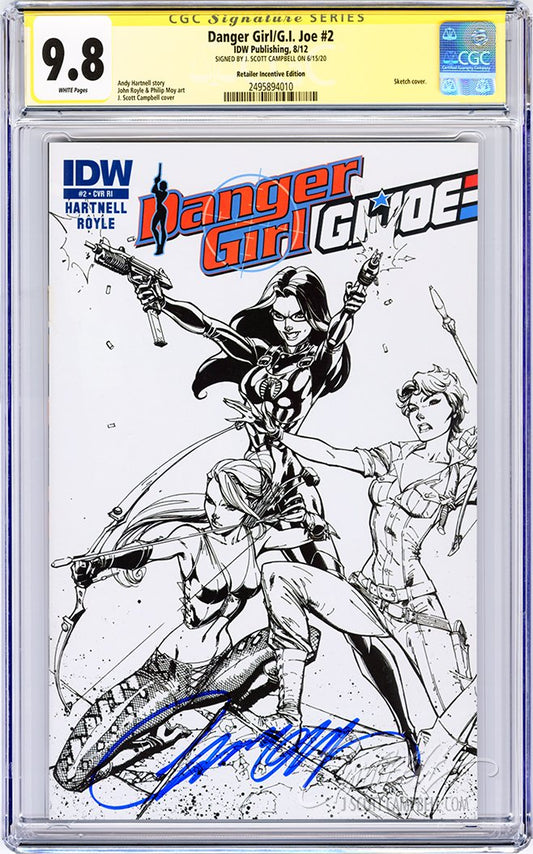 CGC 9.8 SS Danger Girl/G.I. Joe #2 RIA JSC INCENTIVE