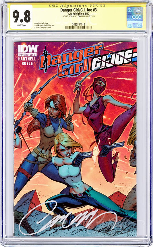 CGC 9.8 SS Danger Girl/G.I. Joe #3 A 'retail'
