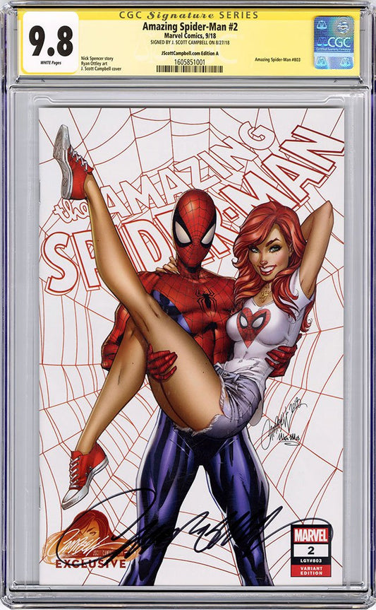CGC 9.8 SS Amazing Spider-Man #2 JSC cover A