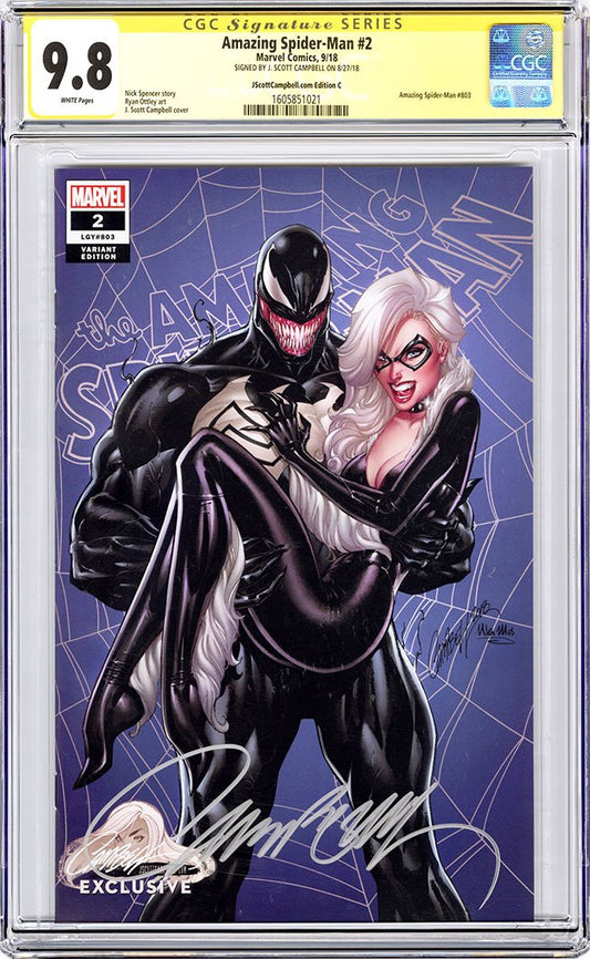 CGC 9.8 SS Amazing Spider-Man #2 JSC cover C