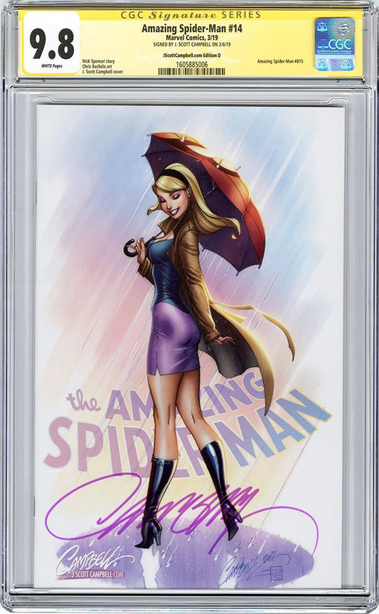 CGC 9.8 SS Amazing Spider-Man #14 JSC cover D