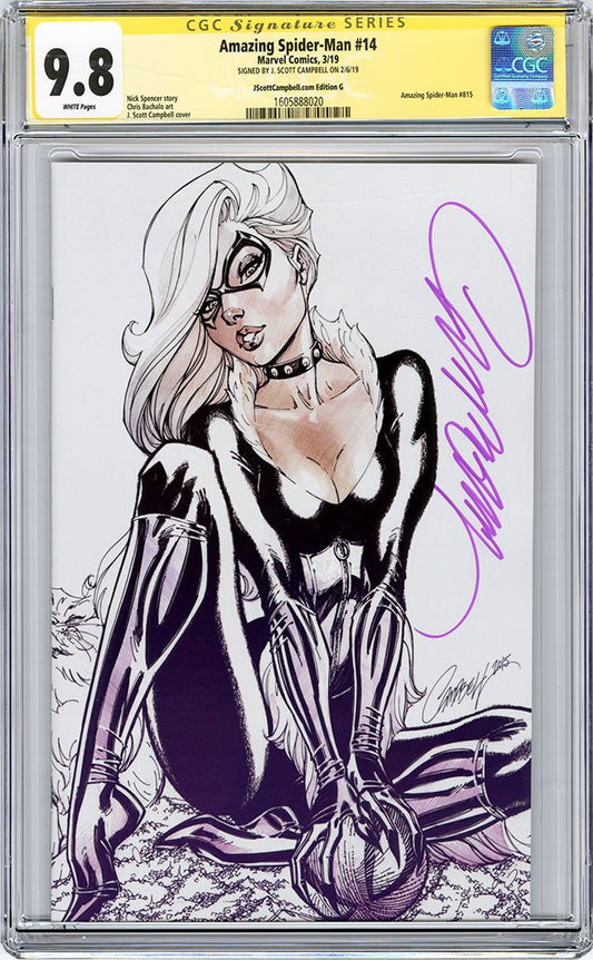 CGC 9.8 SS Amazing Spider-Man #14 cover G J. Scott Campbell