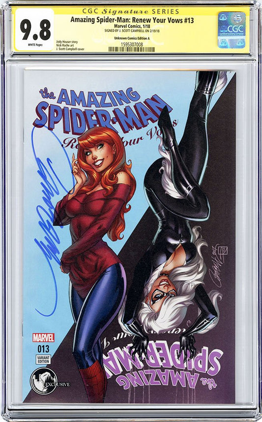 CGC 9.8 SS Amazing Spider-Man: Renew Your Vows #13 cover A J. Scott Campbell